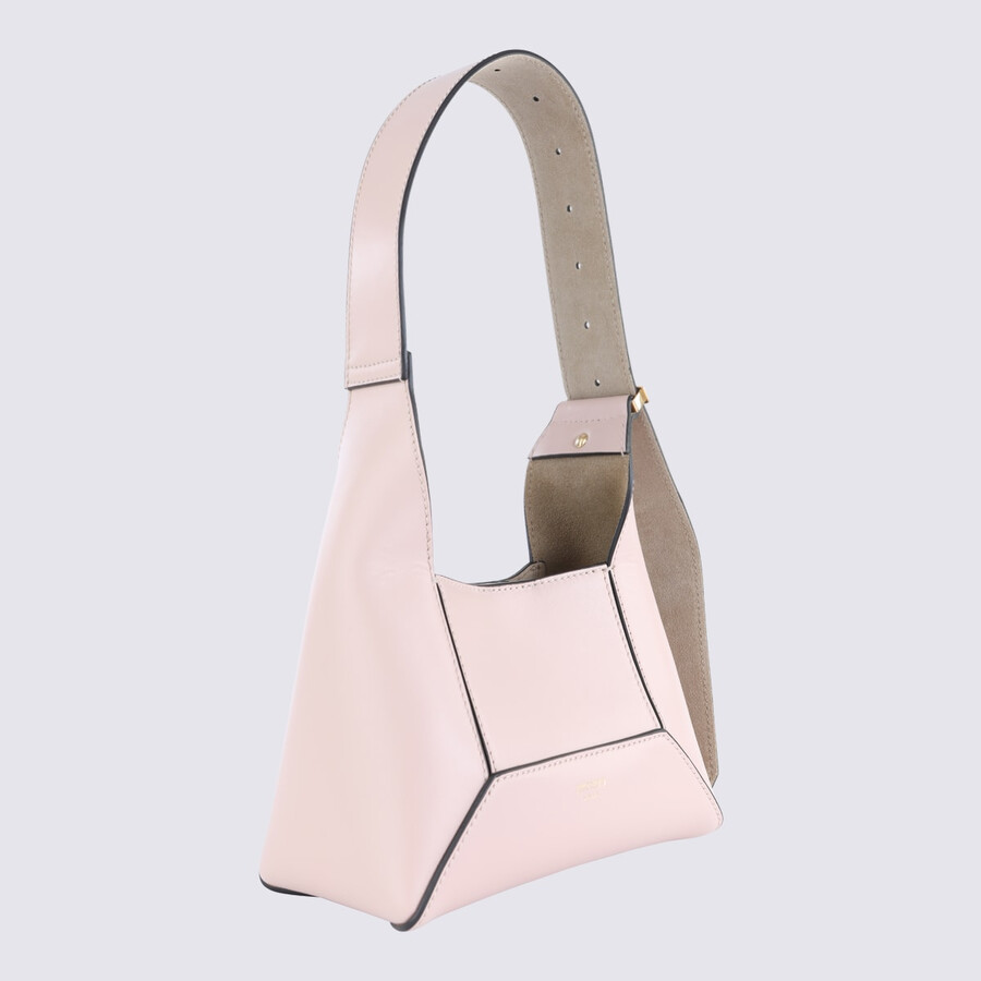 Jimmy Choo Beige Leather Shoulder Bag In Gold