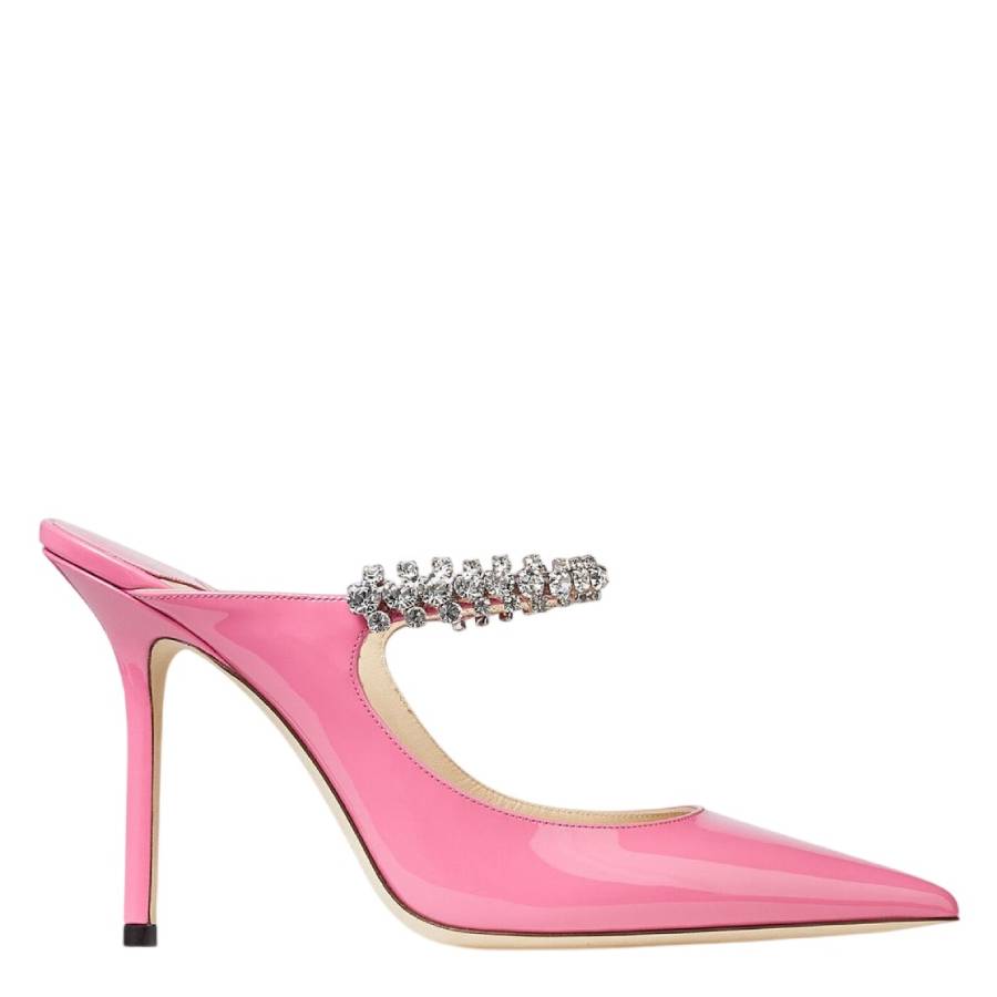 Jimmy Choo Bing 100 Patent Leather Mules In Multi
