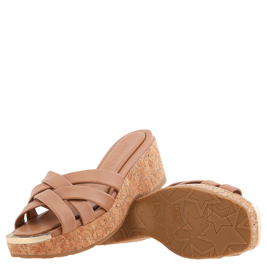 Jimmy Choo Biscuit Maribou 50 Sandals