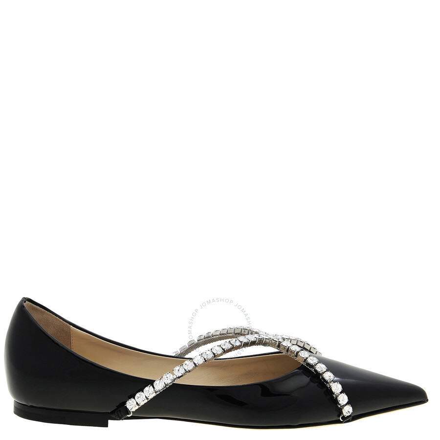 シューズ・サンダルその他 Jimmy Choo The Jelly transparent black ballet flats with cry The Jelly |Black Jelly Ballerina Flats with Crystal