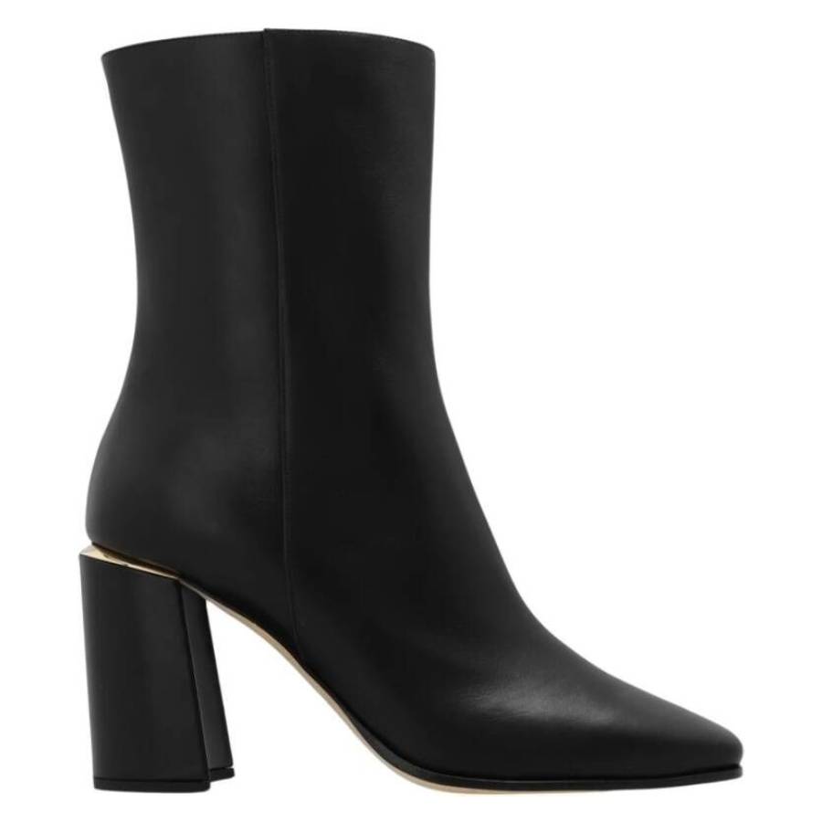 Jimmy Choo Black Leather Ankle Boots