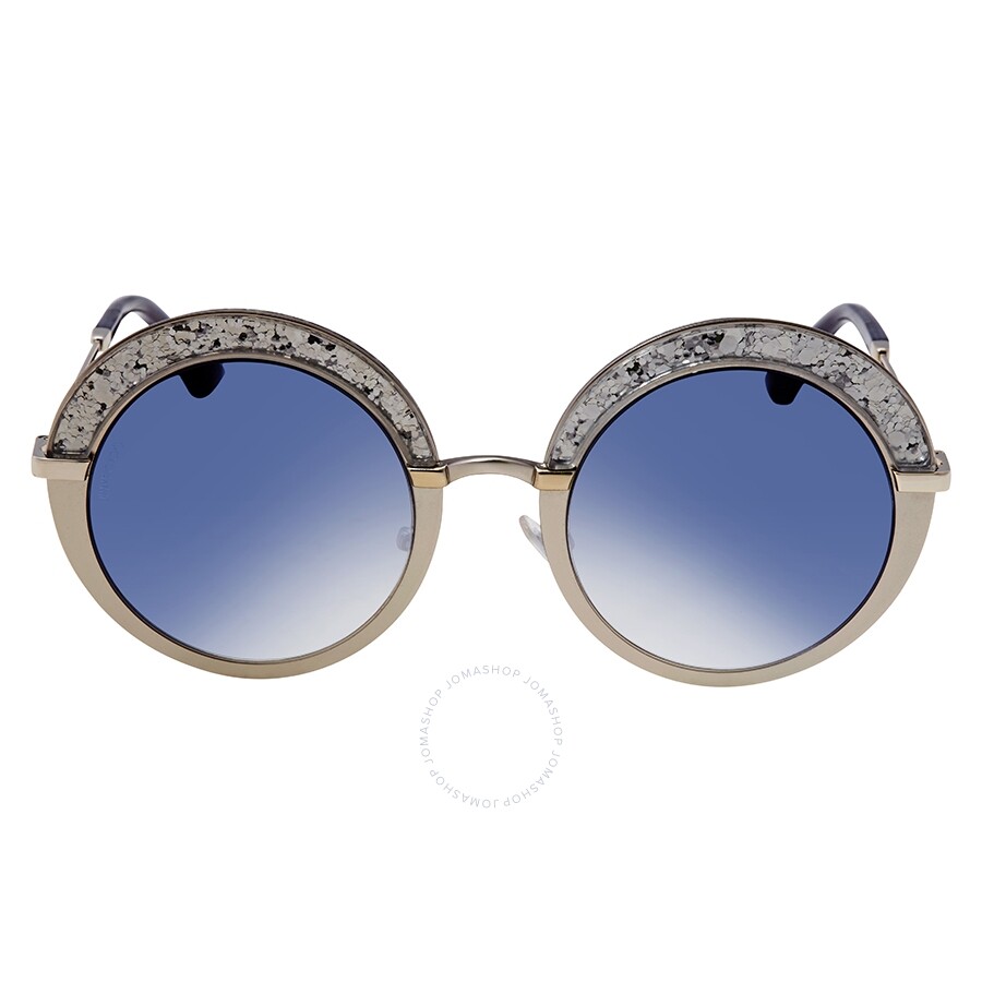 Jimmy Choo Blue Gradient Round Sunglasses GOTHA/S 50KC 50 Jimmy Choo