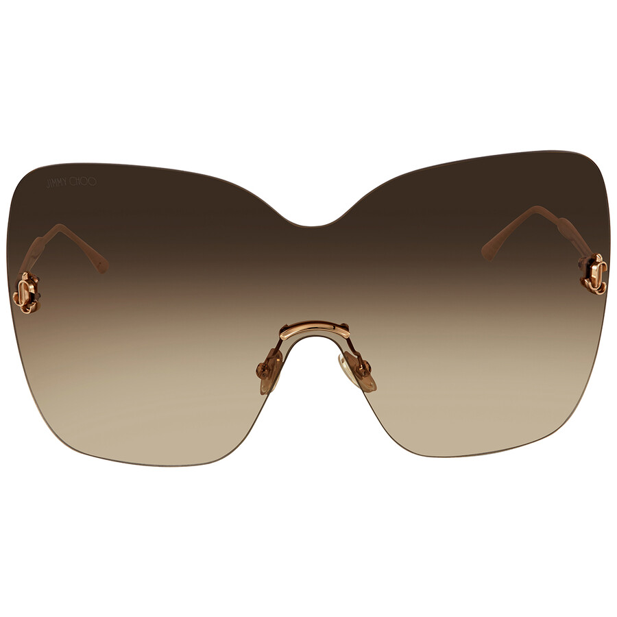 Jimmy Choo Brown Gradient Shield Ladies Sunglasses ZELMA/S 0J5G/HA 99