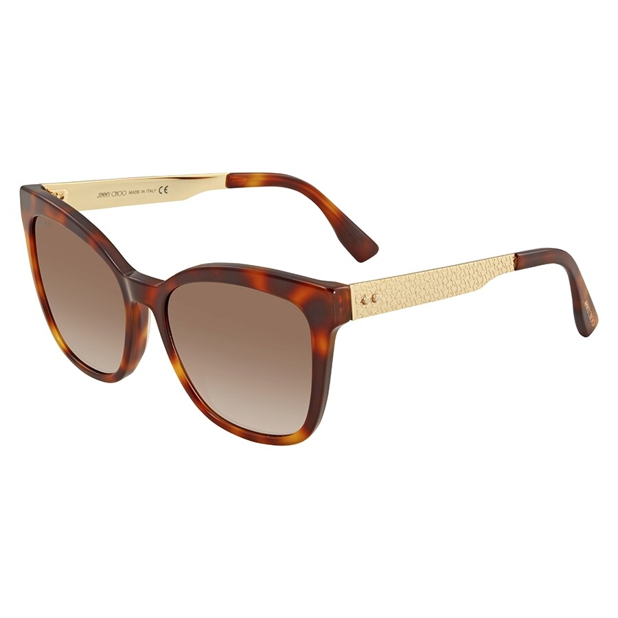 Jimmy Choo Brown Gradient Square Sunglasses JUNIA/S 55J6 55