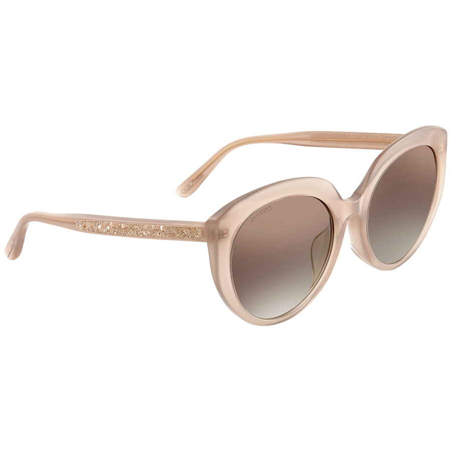 Jimmy Choo Brown SS Gold Cat Eye Ladies Sunglasses ETTY/F/S FWM 57