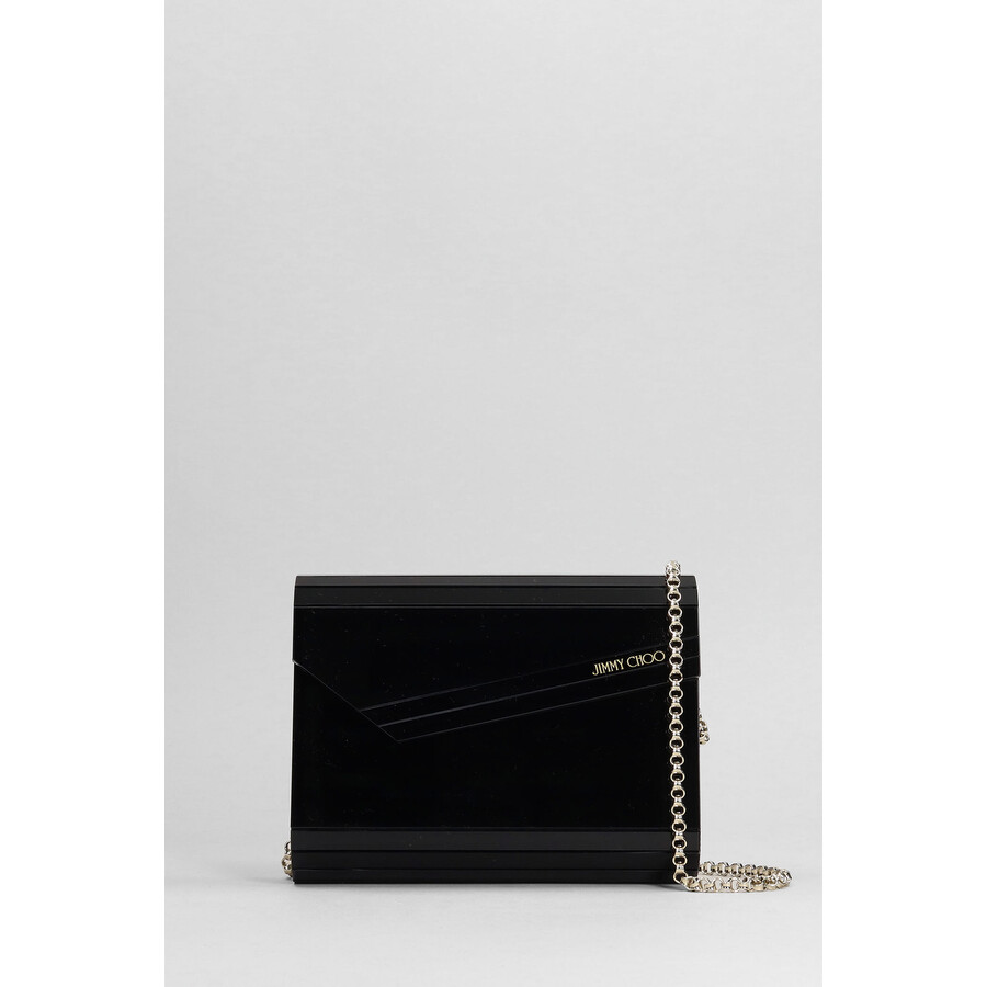 Jimmy Choo Candy Clutch In Black Acrylic