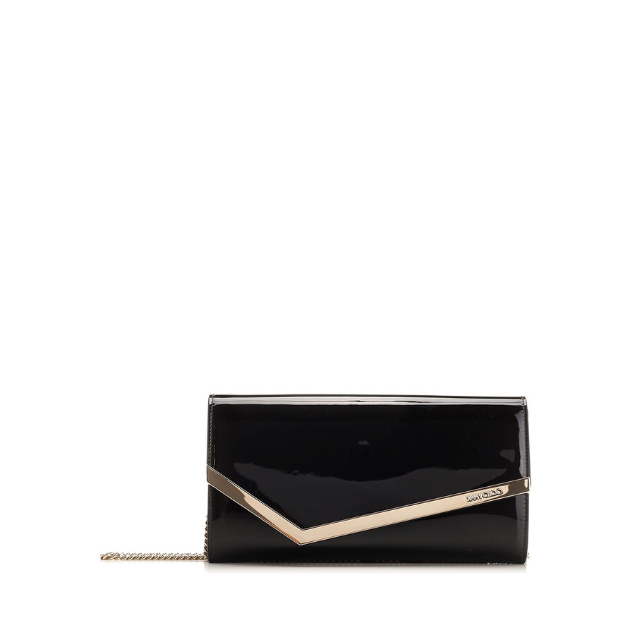 Jimmy Choo Clutch Bag Emmie In Patent Leather