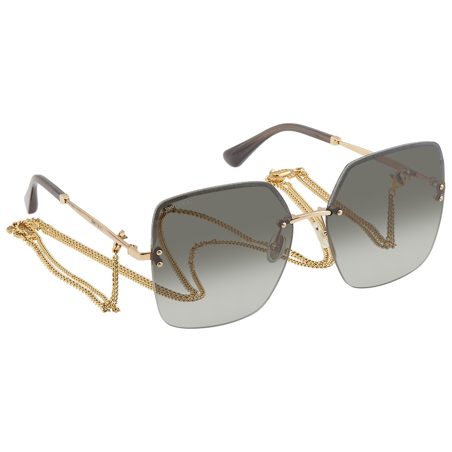 Jimmy Choo Dark Grey Gradient Butterfly Ladies Sunglasses TAVI/N/S 0000