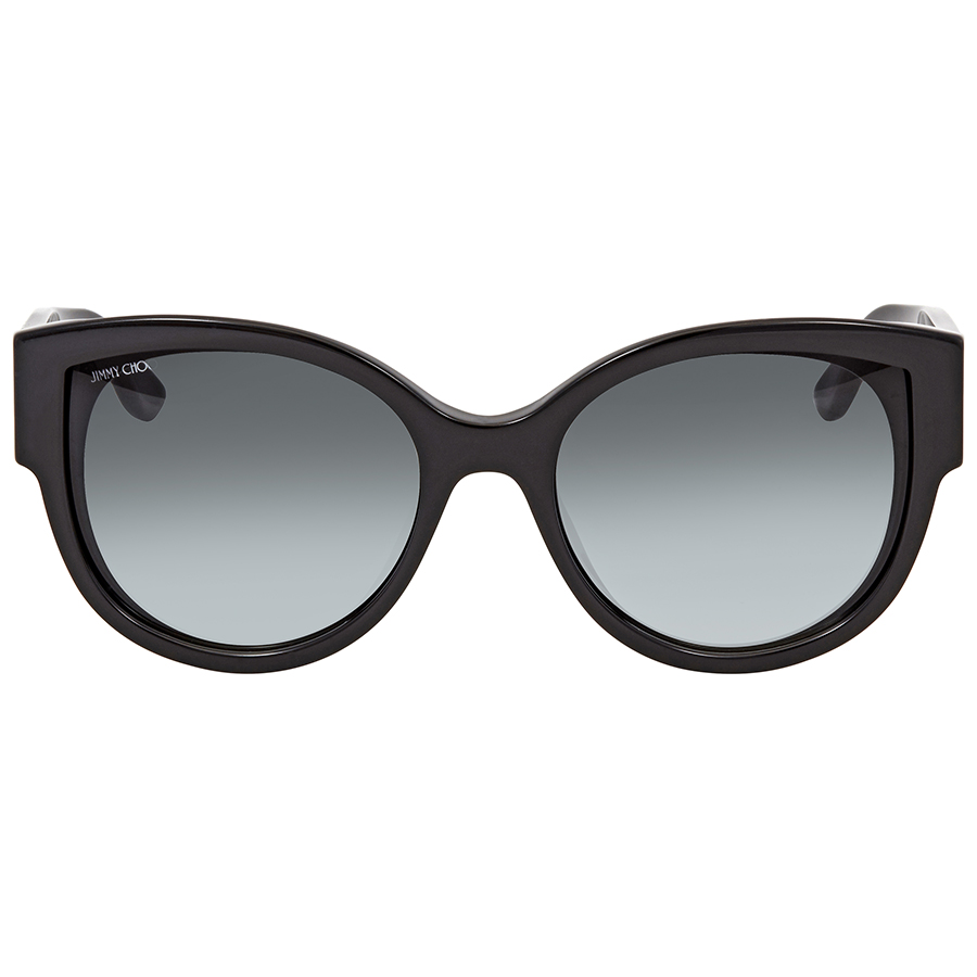Jimmy Choo Dark Grey Gradient Round Ladies Sunglasses POLLIE  display picture 3