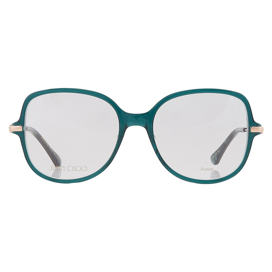 Shop Jimmy Choo Demo Butterfly Ladies Eyeglasses Jc356 0yib 54 In Green