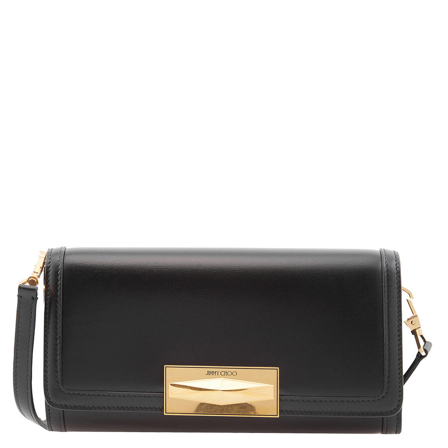 Jimmy Choo Diamond Mini Shoulder Bag J000164190-BLACK/GOLD