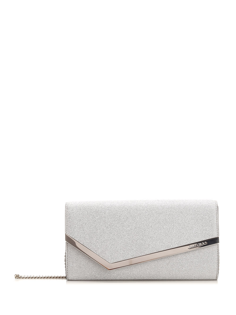 Jimmy Choo Emmie Clutch Bag EMMIE IGT SILVE - Handbags - Jomashop