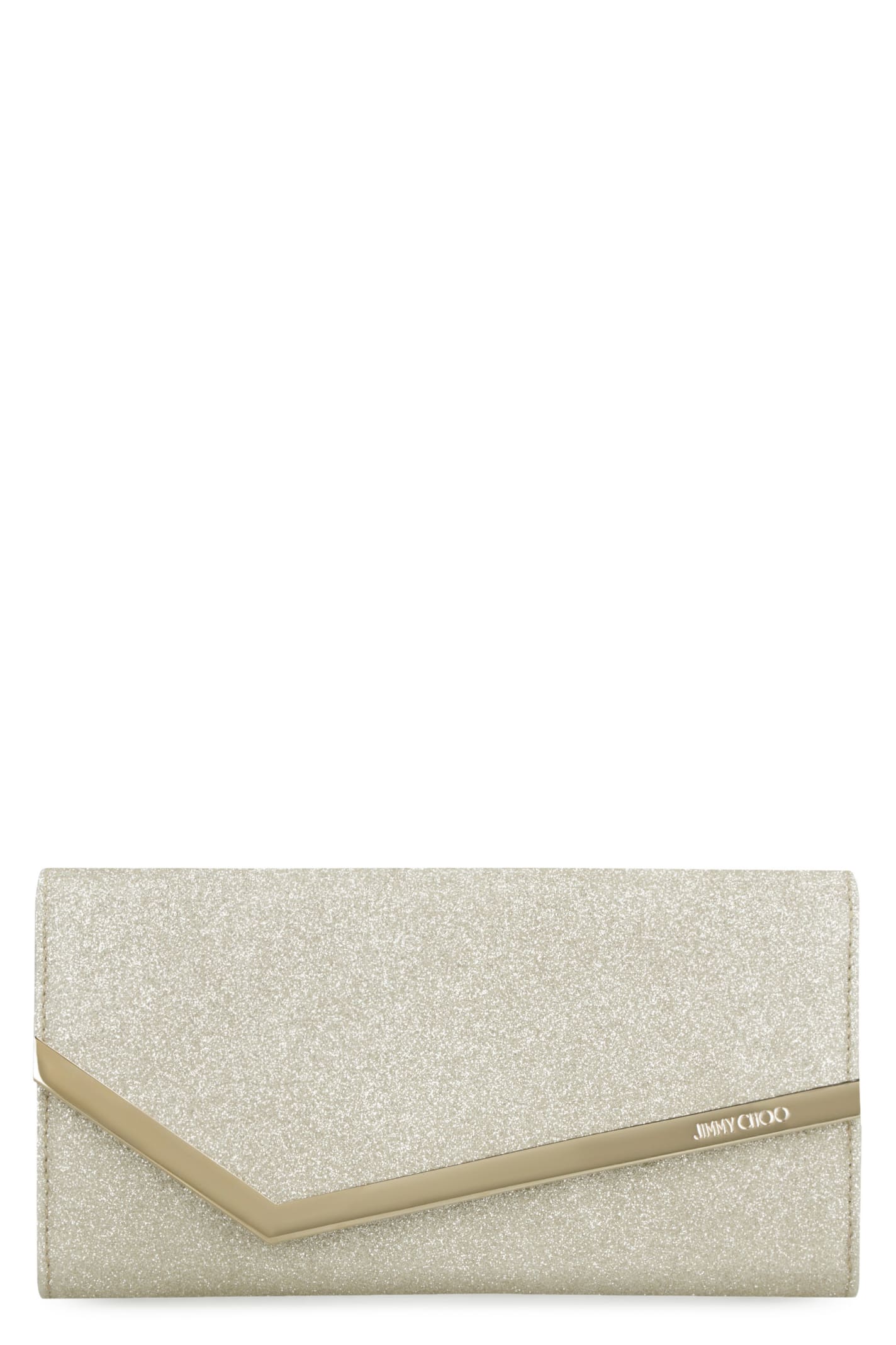 Jimmy Choo Emmie Glitter Clutch EMMIEDGZ PLATINUM ICE - Handbags - Jomashop