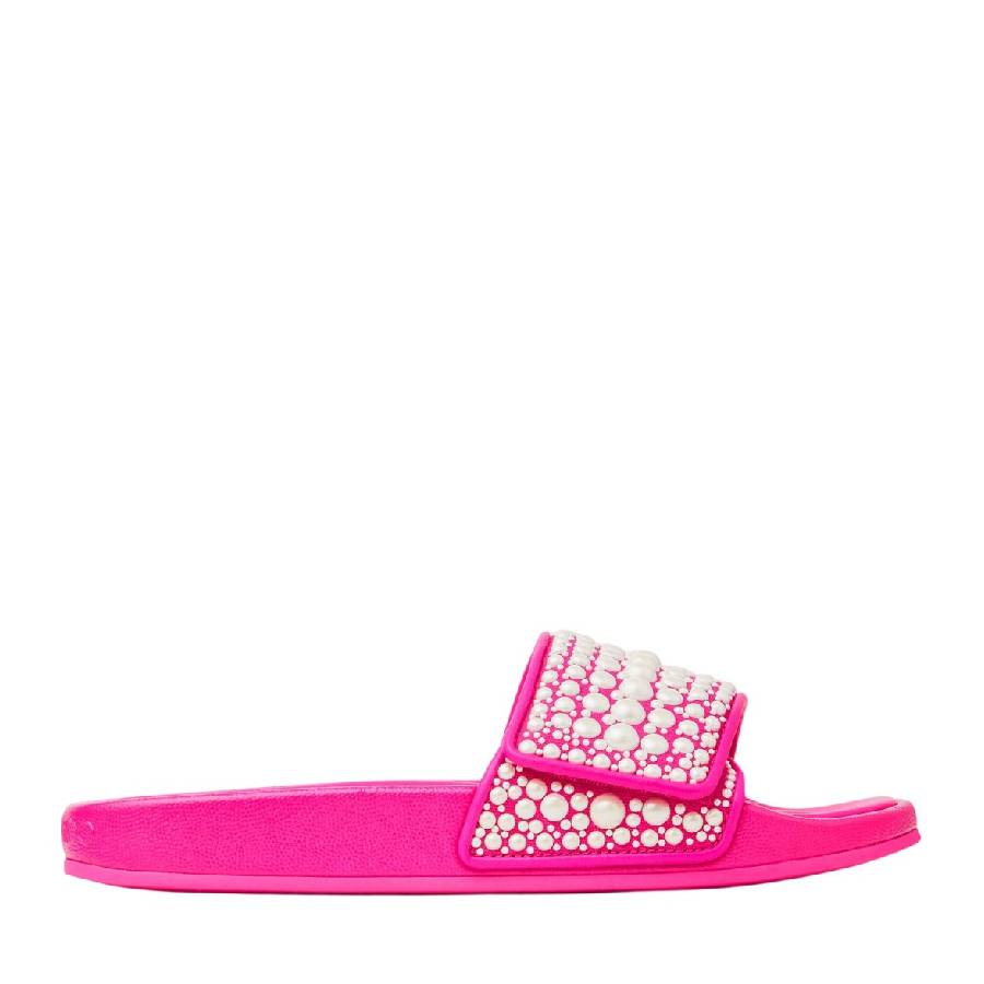 Jimmy Choo Fitz Slides With Pearl Embellishments, Brand Size 34