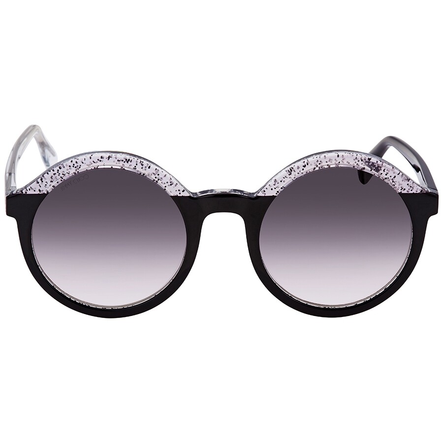 Jimmy Choo Glam Gray Gradient Round Ladies Sunglasses GLAM/S 0OTB 52