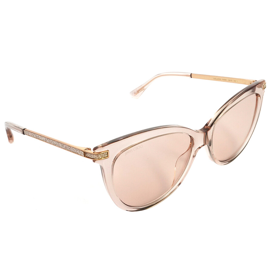 Jimmy Choo Gold Cat Eye Ladies Sunglasses AXELLE/G/S 0FWM K1 56