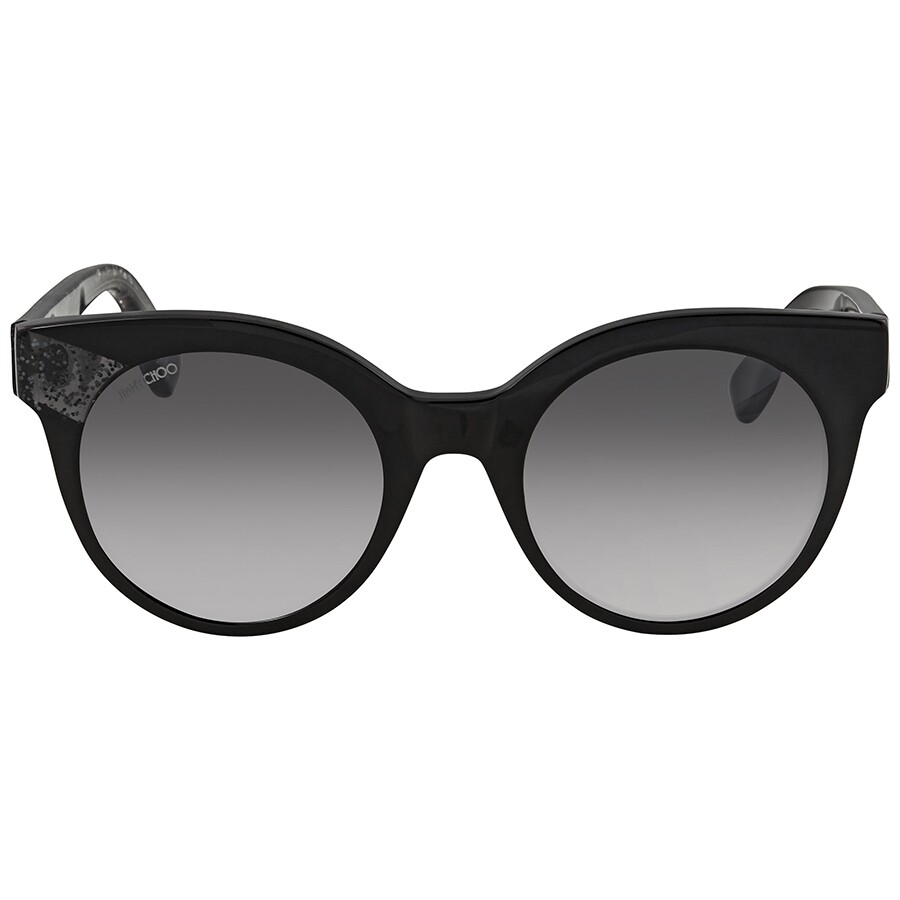 Jimmy Choo Gray Mirror Shaded Silver Cat Eye Sunglasses MIRTA/S 49IC 49