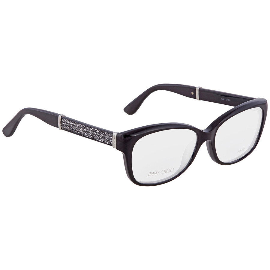 Jimmy Choo Ladies Black Rectangular Eyeglass Frames Jc1780FA30053 762753536372 Eyeglasses