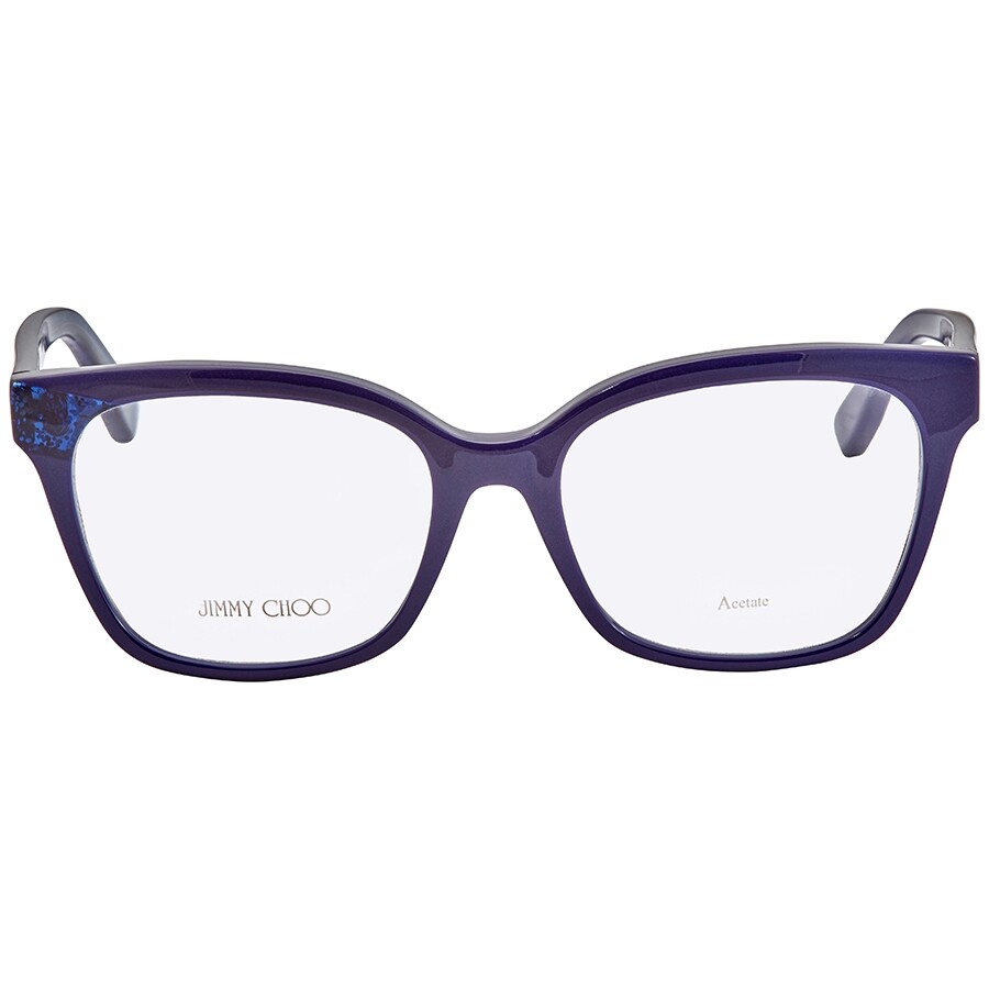 Jimmy Choo Ladies Blue Glitter Eyeglasses JC158FQ9X52 Jimmy Choo