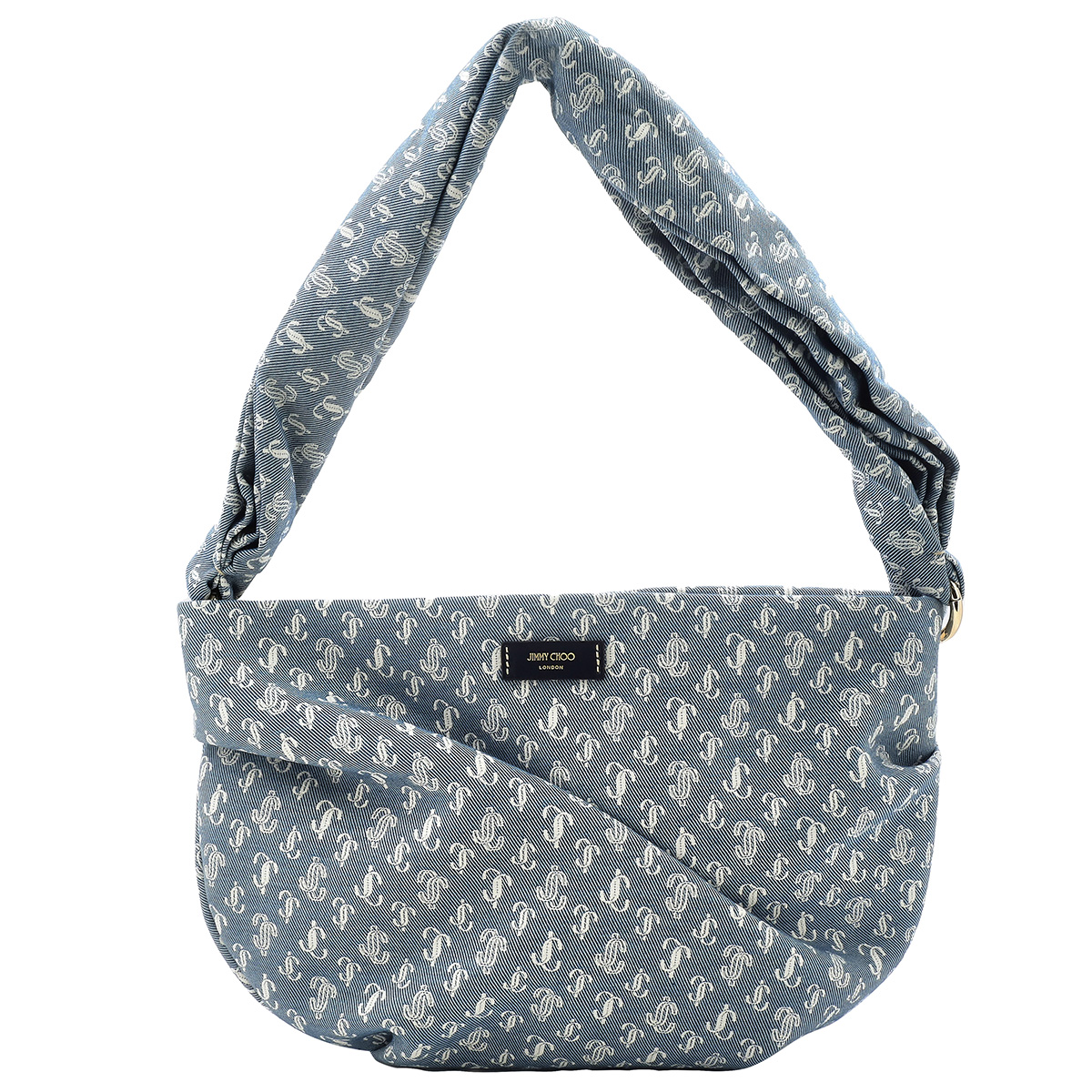 Jimmy Choo Ladies Bonny Blue Denim Shoulder Bag