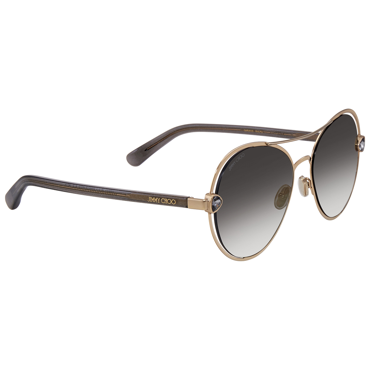 Jimmy Choo Ladies Gold Tone Pilot Sunglasses SARAH/S0RHLFQ56  display picture 2