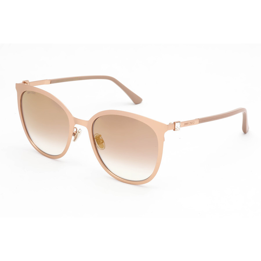 Jimmy Choo Ladies Gold Tone Square Sunglasses ORIA/G/SK0DDBJL56