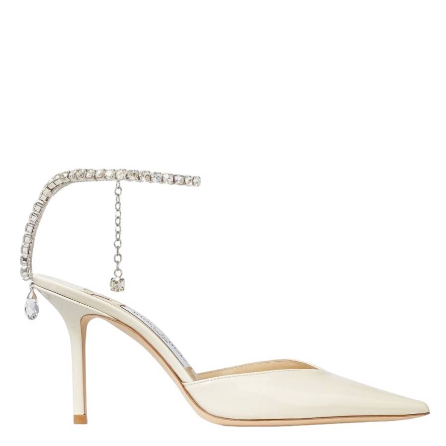 Jimmy 26s Crystal Pumps 85 Gold Silk Satin Cowhide 596333