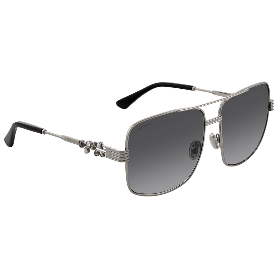 Jimmy Choo Ladies Silver Tone Square Sunglasses TONIA/S 2F7 61
