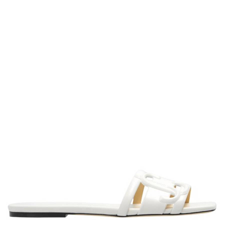 Jimmy Choo Laran Nappa Leather Slides In Multi