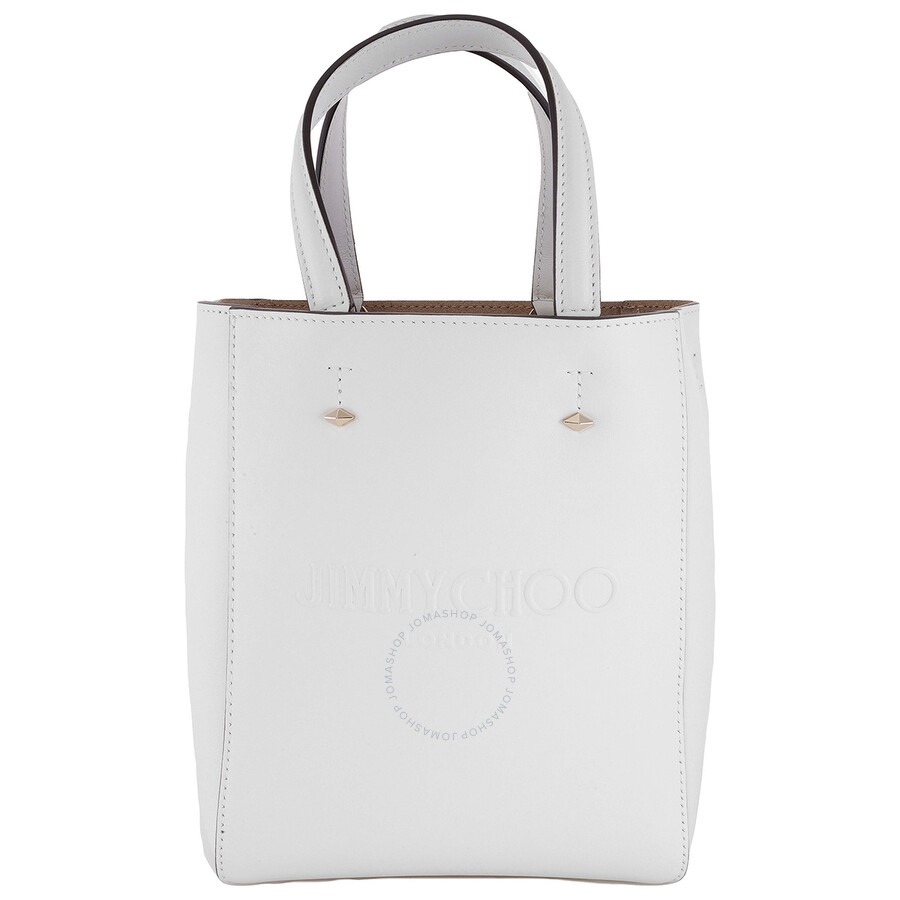 Jimmy Choo Lenny North-south Leather Tote Bag In Gold Tone