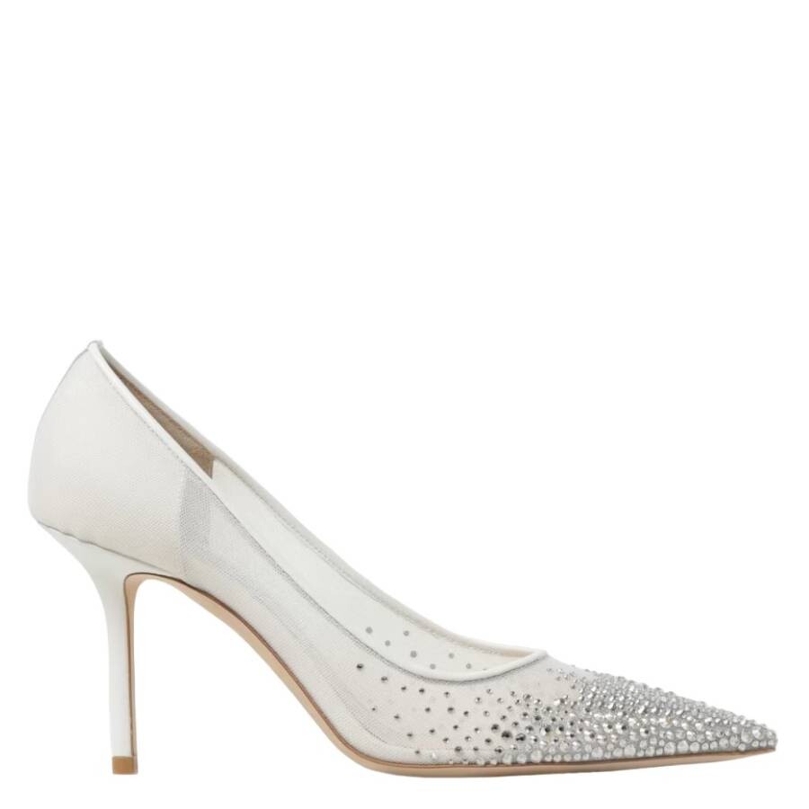 Jimmy Choo ホワイトハイヒール 35 レディース ラグジュアリー パンプス | デザイナー ハイヒール