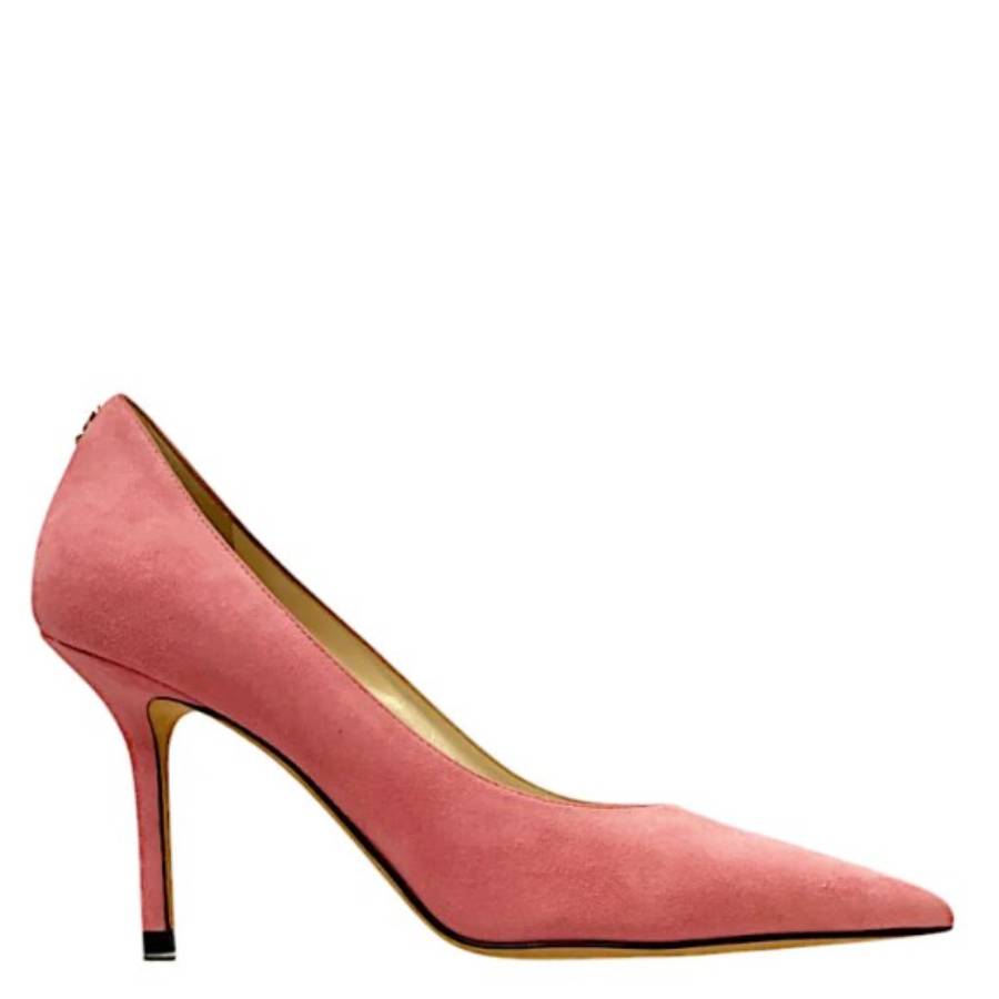 Jimmy Choo Love 85 Suede Pointed-Toe Pumps, Brand Size 35 ( US