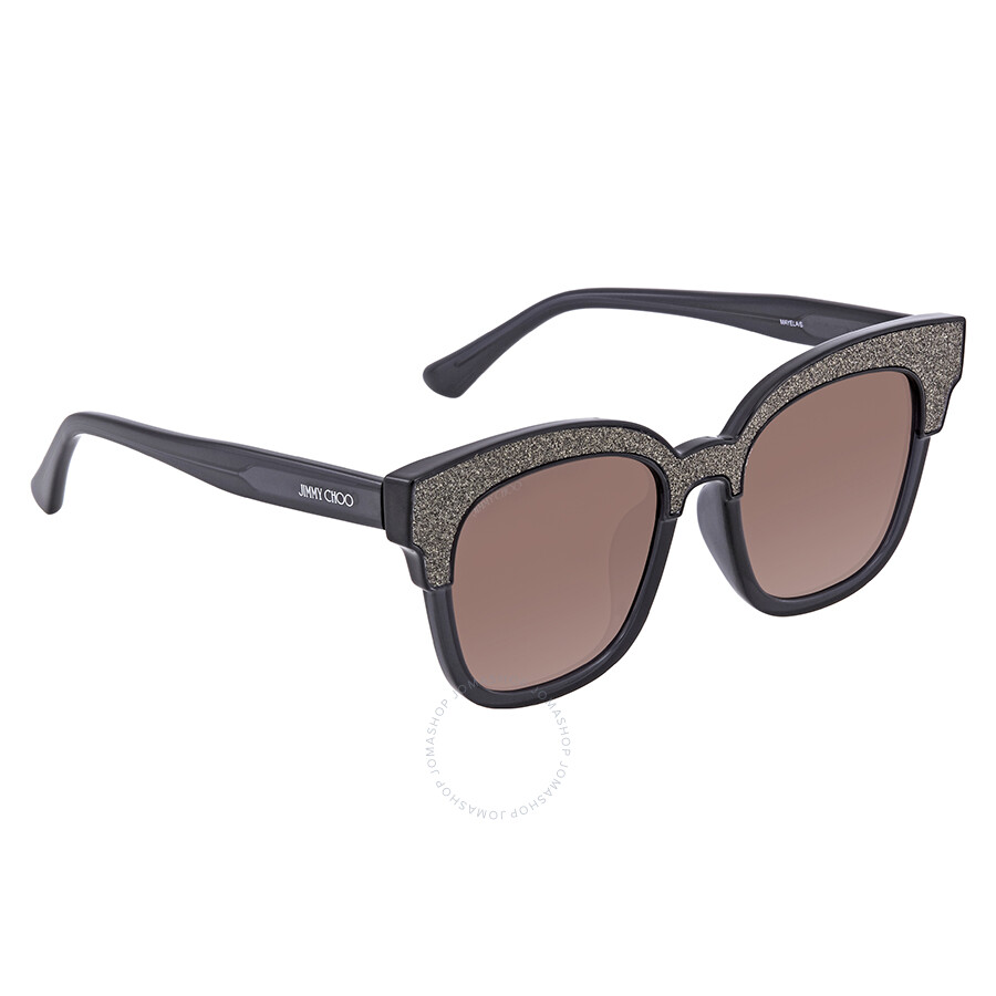 Jimmy Choo Mayela Brown Gradient Butterfly Ladies Sunglasses