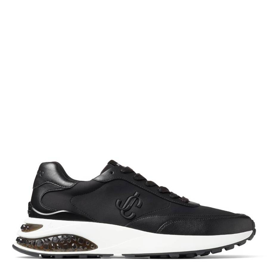 Jimmy Choo Memphis Neoprene And Leather Trainers, Brand Size 39.5