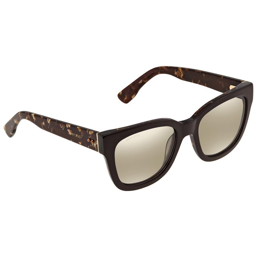 Jimmy Choo Mirrored Gold Square Ladies Sunglasses OTTIPS J3P6P 53