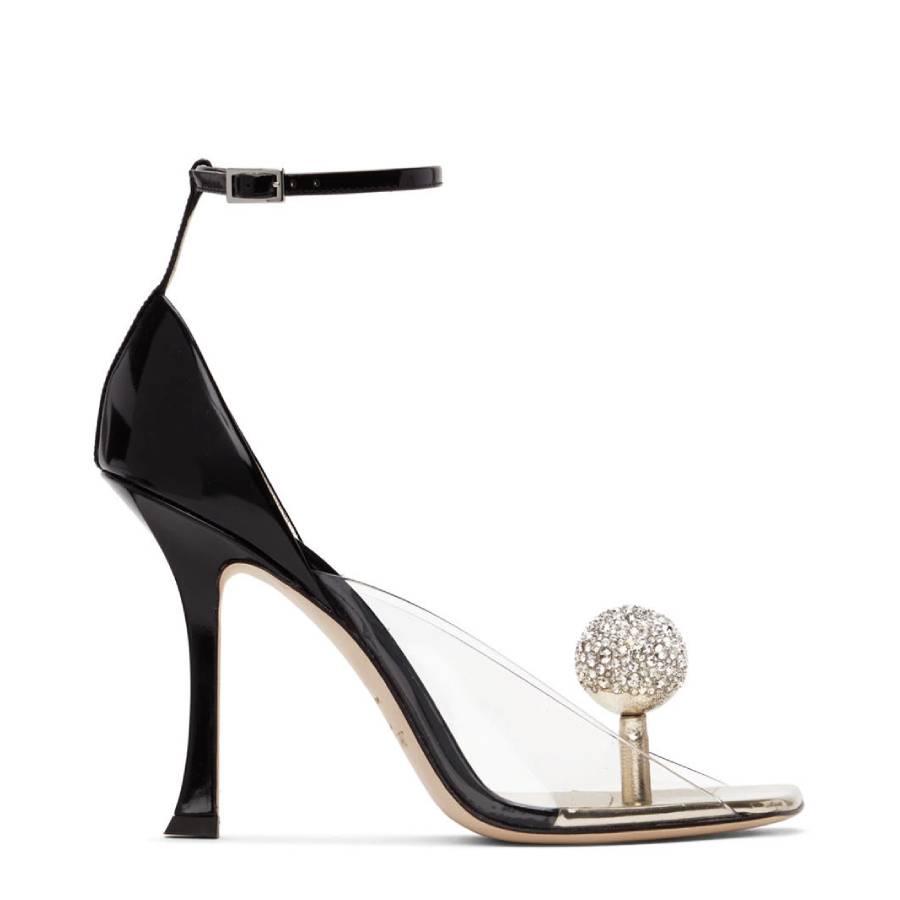 Jimmy Choo Mugler Edition Plexi Heeled Sandals, Brand Size 36 ( US