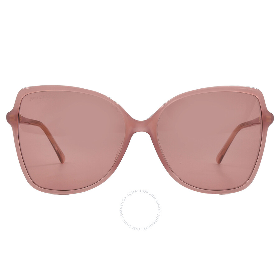 Shop Jimmy Choo Pink Butterfly Ladies Sunglasses Fede/s 0fwm/4s 59 In Burgundy / Nude / Pink