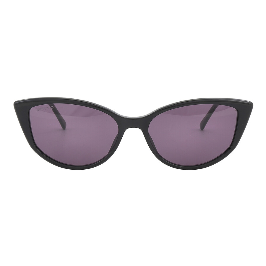 Jimmy Choo Violet Cat Eye Ladies Sunglasses Nadia/s 0807/ur 56 In Black