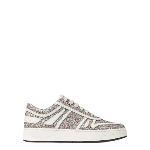 Jimmy Choo x Mochi / Latte Womens Hawaii / F Glitter Leather