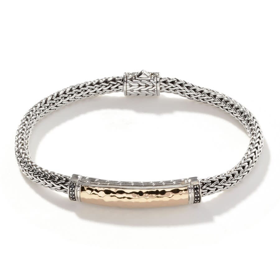 John Hardy Classic Chain Palu Two-tone Bracelet | 5mm Size M In Silver