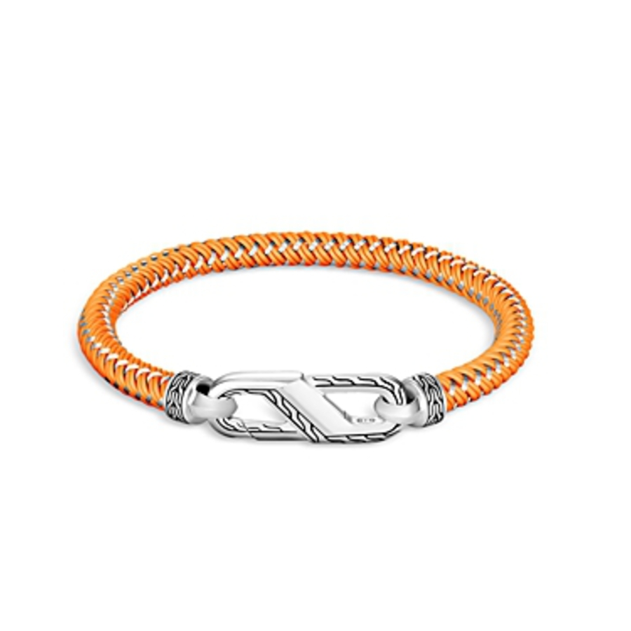 Bracelet Chaîne En Argent 925 John Hardy Vintage - Bijou Lourd Tissé, Style Rétro Années 30-50