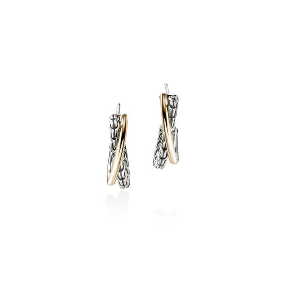 John Hardy Essential Crossover Earring In Metallic
