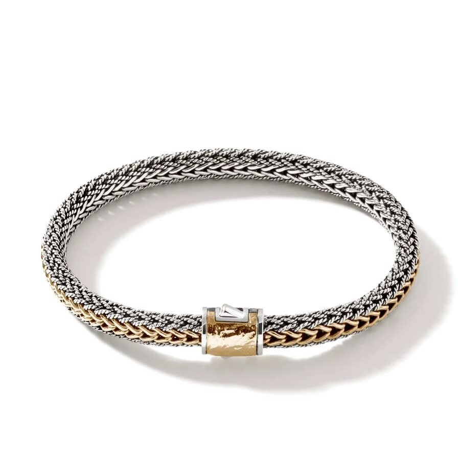 John Hardy Classic Chain Reversible Bracelet In Silver Tone