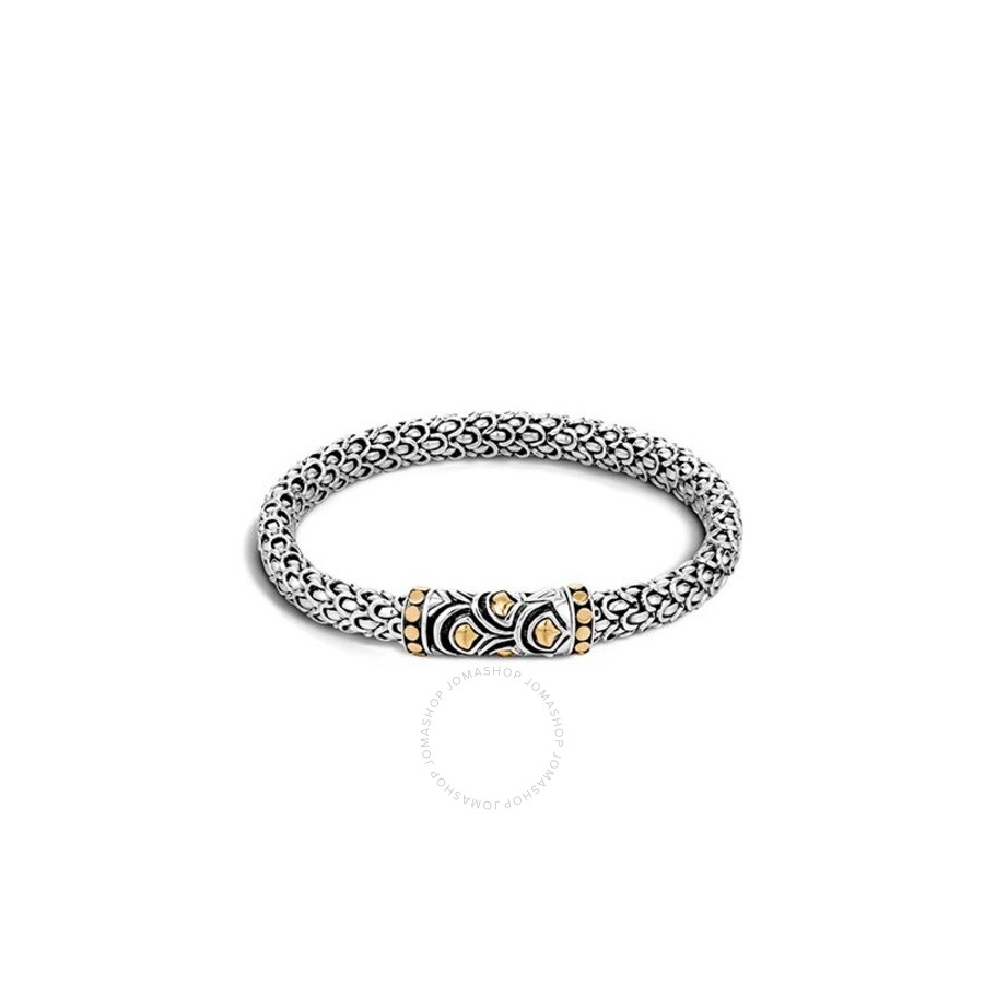 Naga Bracelet, Gold, Silver, Diamonds, 10.5MM