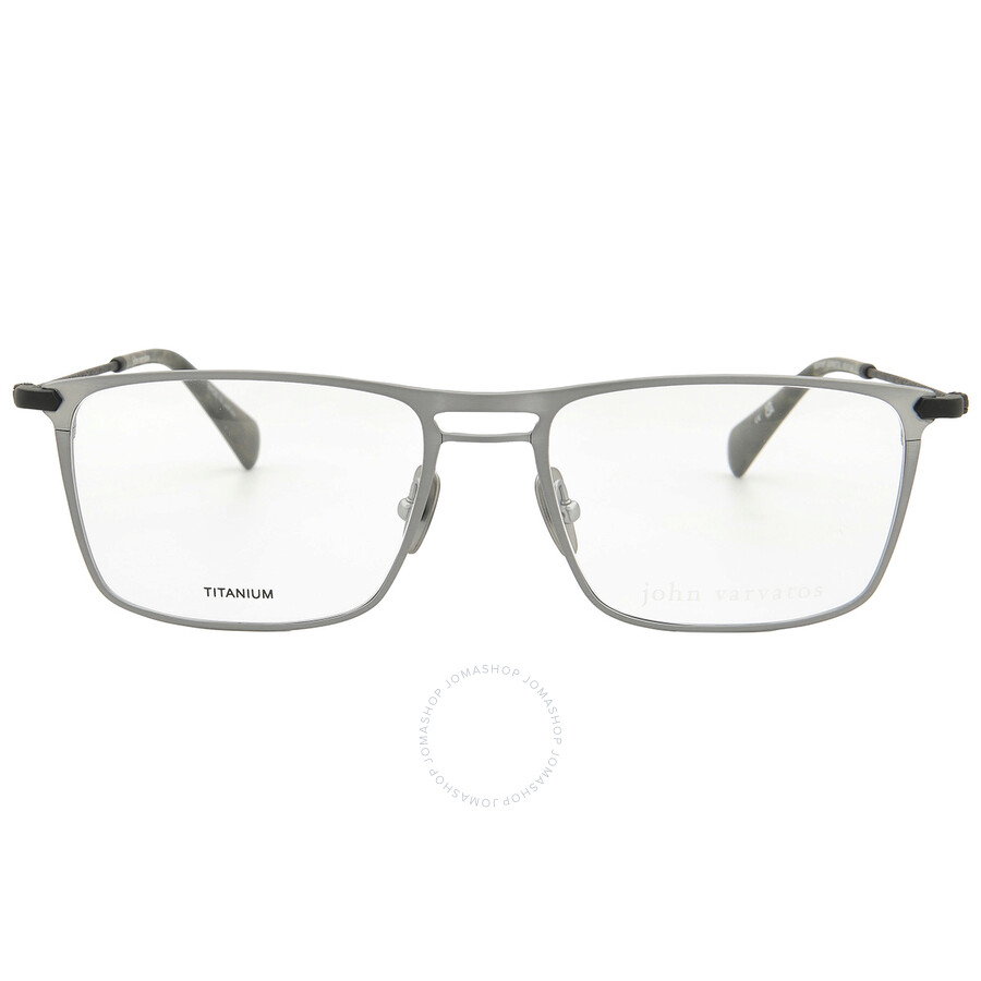 John Varvatos Demo Rectangular Men's Eyeglasses Vjv191 0gun 52