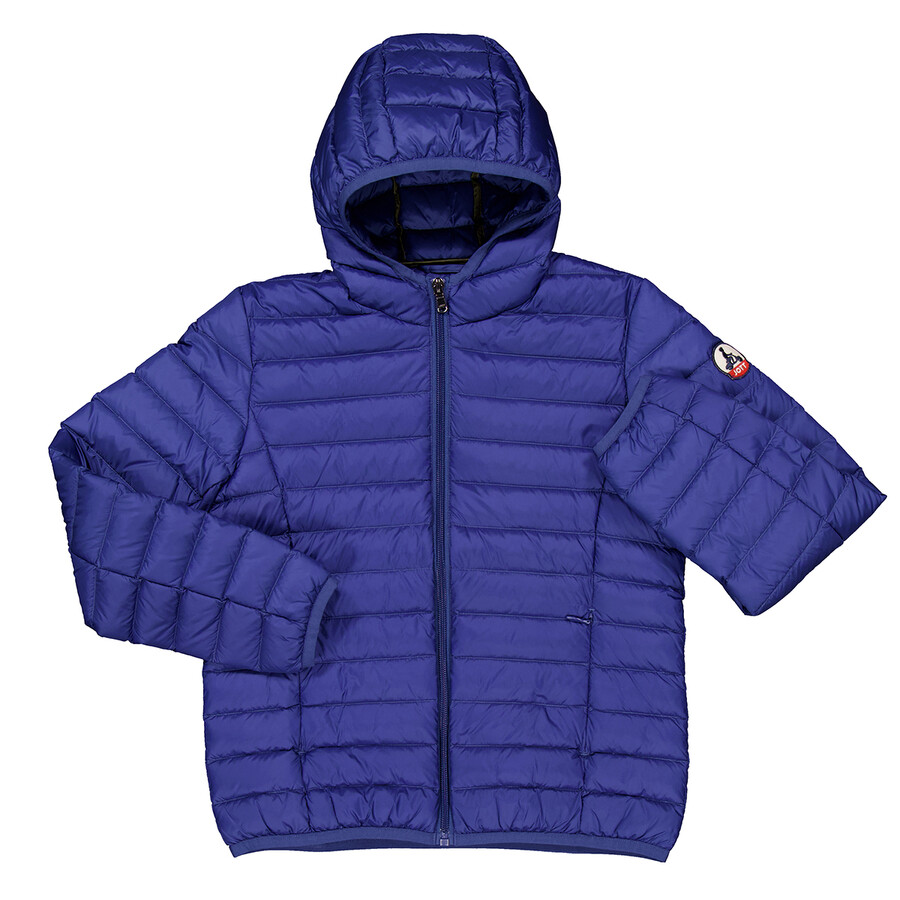 Jott Kids Carla Lightweight Hooded Down Jacket In Blue