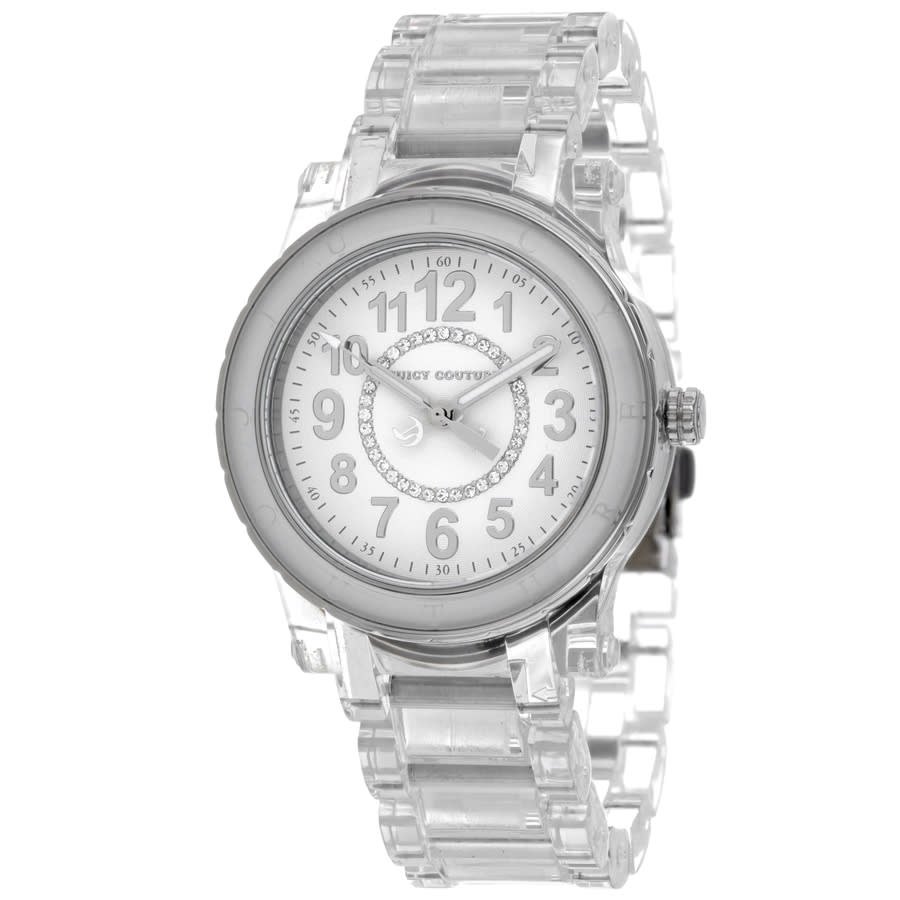White Juicy Couture Watch Juicy Couture Stella 40mm White Leather Strap Multicolor  main image 4
