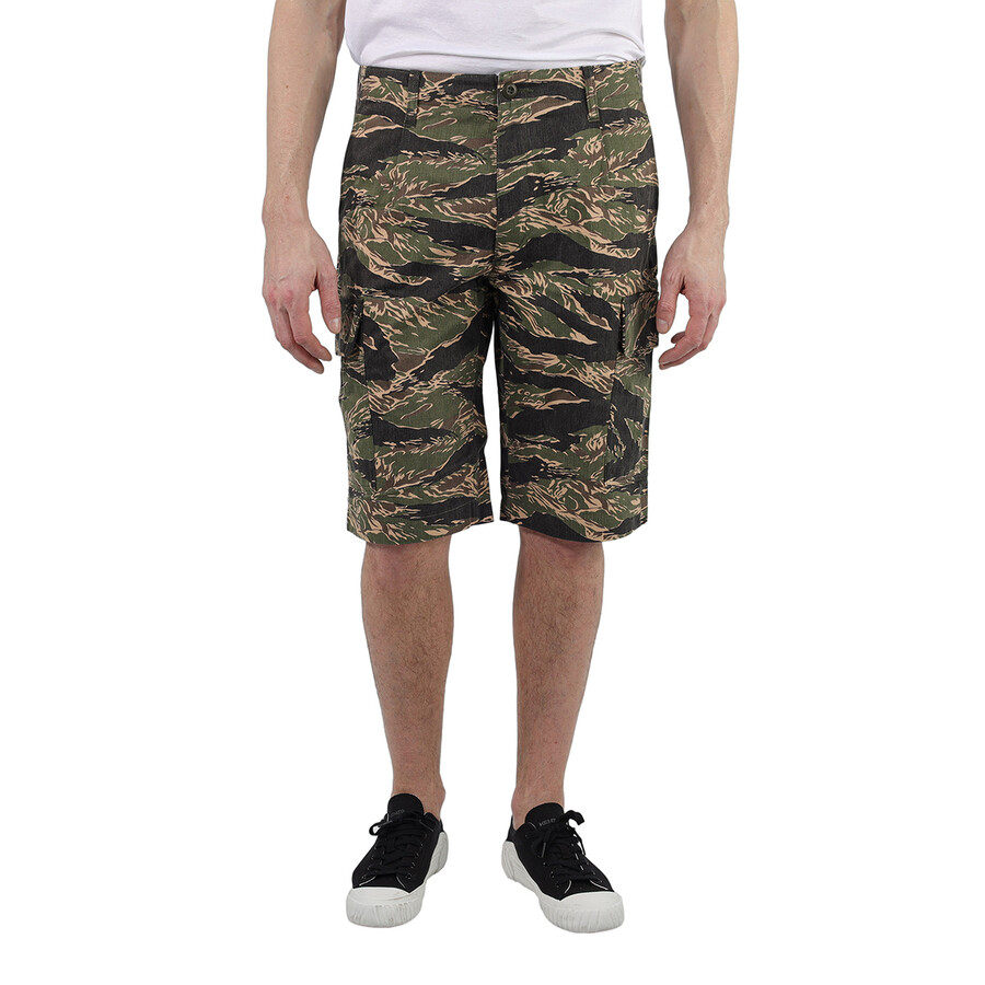 Junya Watanabe Men's Camo Print Cargo Shorts, Brand Size Large WEP025