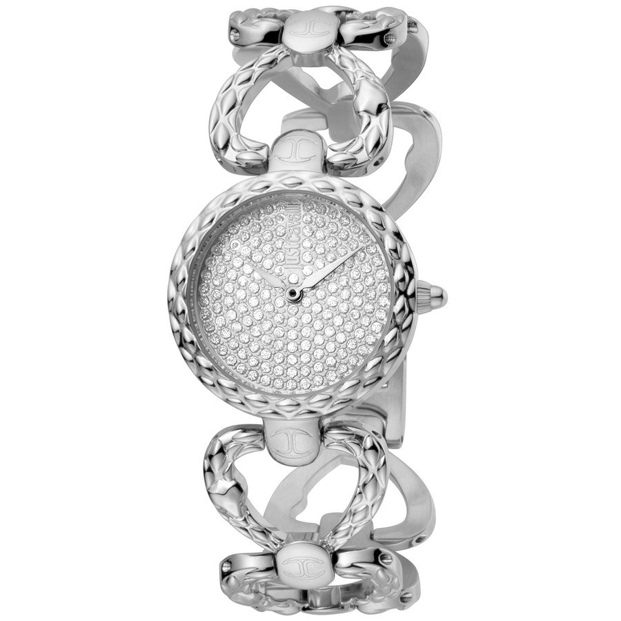 Just Cavalli Glam Evo 5 Silver Dial Two Tone Steel Strap Watch for Women - JC1L251M0065 main image 1