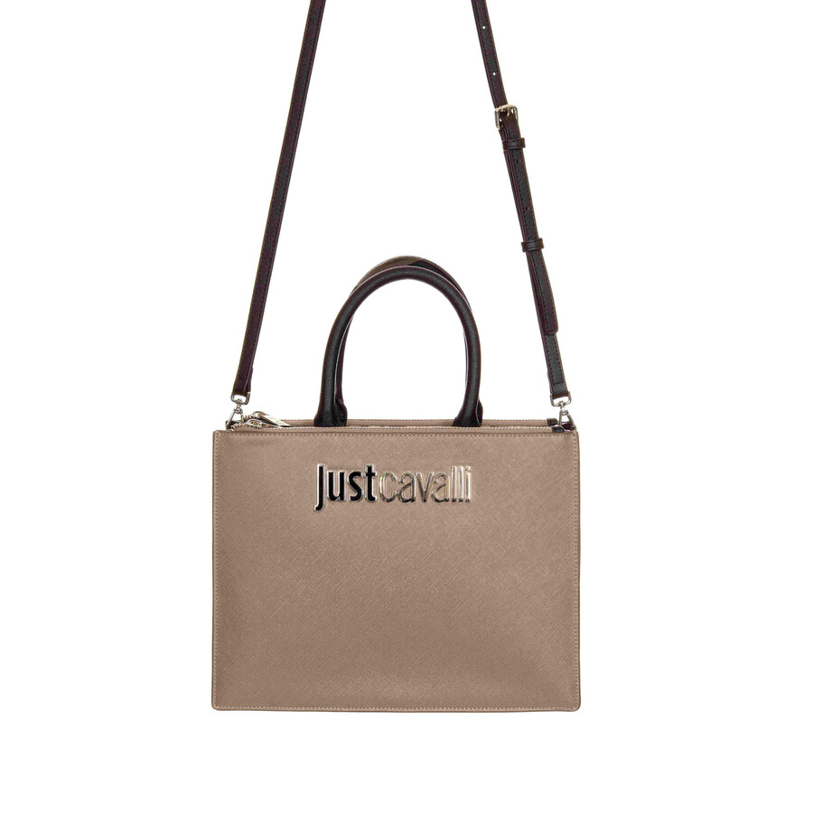 Just Cavalli Shoulder Bag In Brown